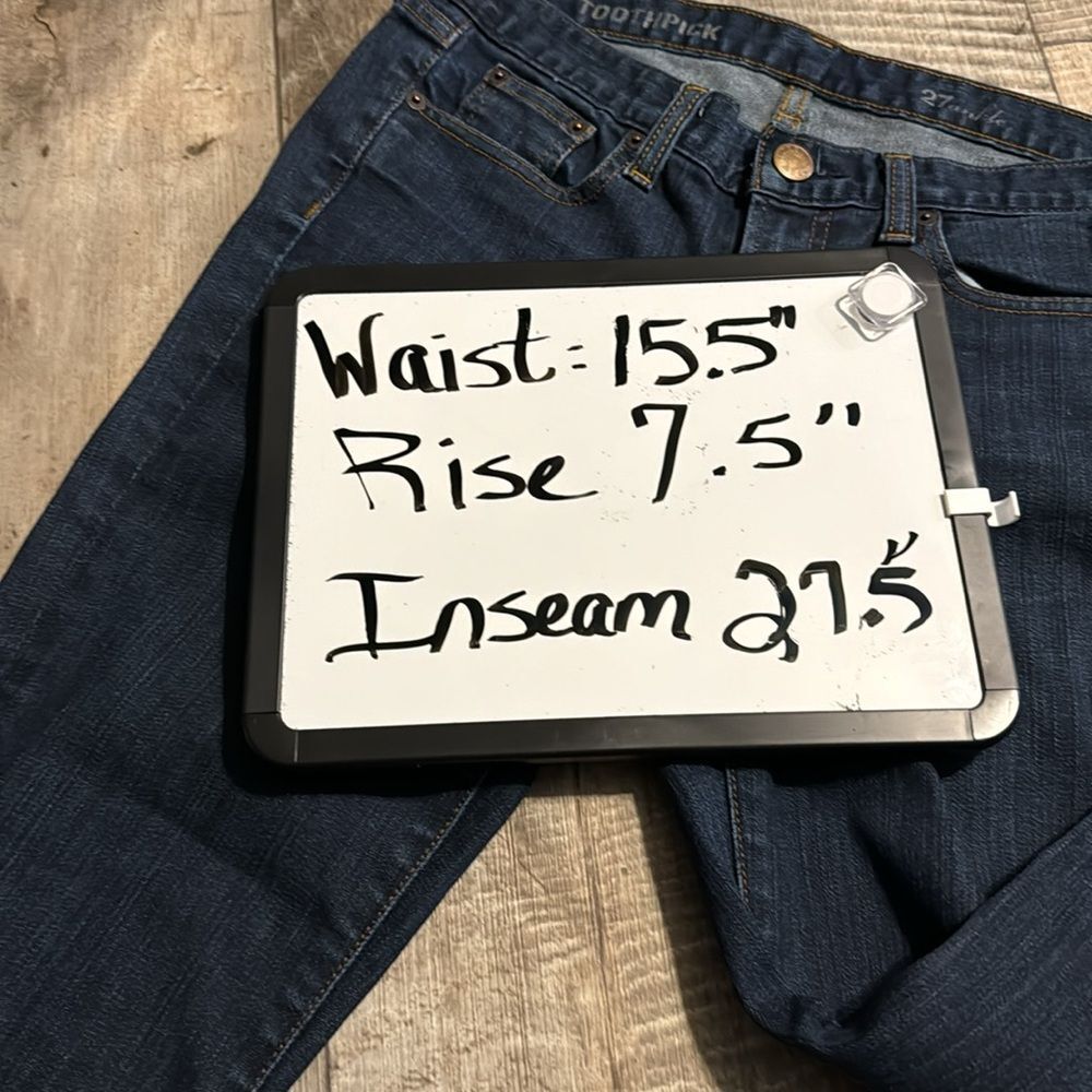 J.CREW Toothpick jeans -size 27 ankle - Picture 7 of 7